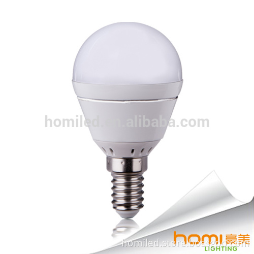 4W Aluminum with white body LED bulb smd2835 IC driver 80lm/w, 2 year warranty LED bulb